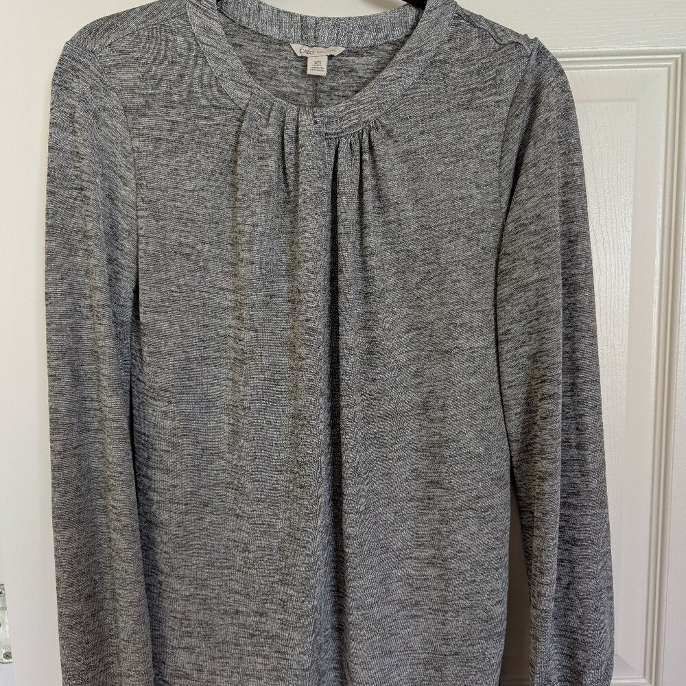 Silver long sleeve shirt